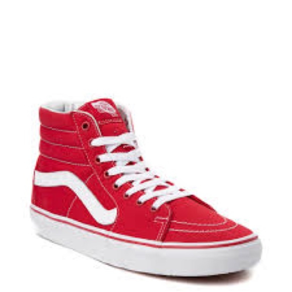 Red vans sk8-hi